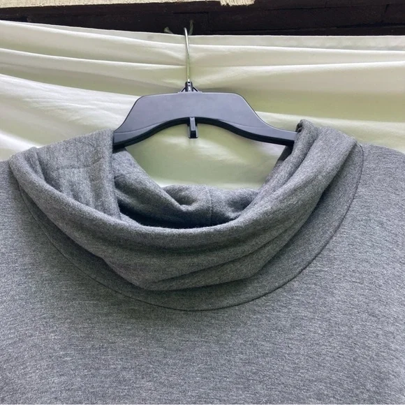 GreenTea Gray Cowl Neck Top - Picture 10 of 11